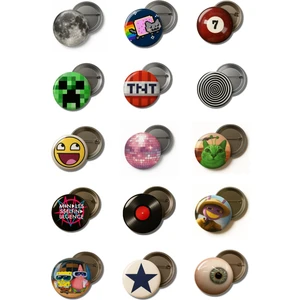 Punky Design Trend Rozet Seti-3 15 Adet