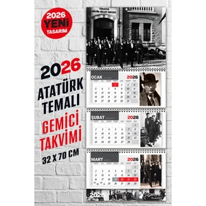Tuğset Etiket 2025 Gemici Atatürk Takvimi