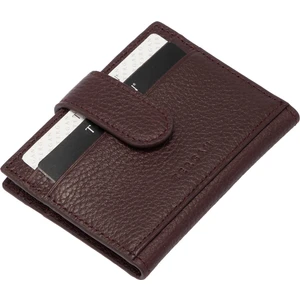 Bordo Hakiki Deri Erkek Kredi Kartlık - S1KK00001617-M5D