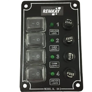 Erol Marin Tekne Sigorta Paneli, Karavan Sigorta Paneli, Switch Panel, 4'lü, 80X120MM