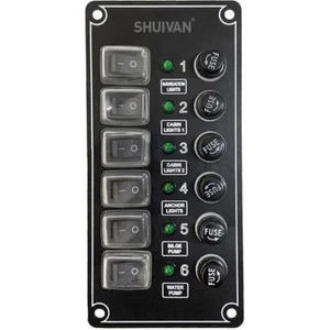 Erol Marin Shuıvan 6'lı Switch Panel Izoleli Sigorta Paneli