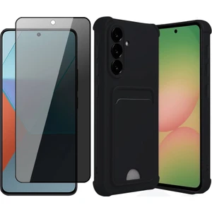 Samsung Galaxy A56 Kılıf Kelvin Kartvizitli Newface Silikon Kılıf + Hayalet Ekran Koruyucu