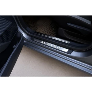 Dacia & Duster 2010–2024 Modeller Krom Kapı Eşiği 4 Parça – Paslanmaz Çelik Abs Çerçeve