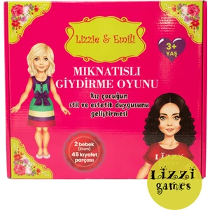 Lizzy Games Mıknatıslı Kıyafet Giydirme Oyunu Lizzie & Emili Magnet Kiyafet Seti