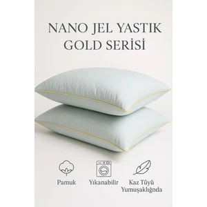 Uçkan Home 2 Adet Gold Serisi 1200GR Nano Jel Yastık 50X70CM