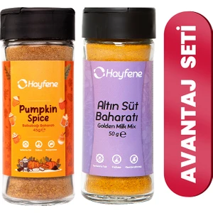Altın Süt Baharat Karışımı ve Pumpkin Pie Spice 2'li Baharat Seti