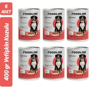 Kuzu Etli Yetişkin Köpek Konservesi 400 gr x 6 Adet