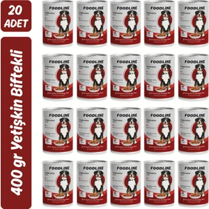 Biftekli Yetişkin Köpek Konservesi 400 gr x 20 Adet