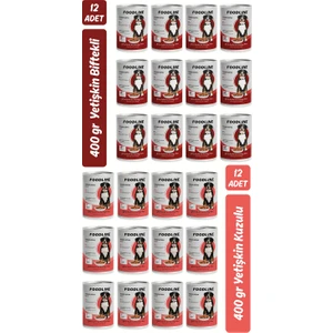 Karışık 2 Çeşit Yetişkin Köpek Konservesi 400 gr x 24 Adet