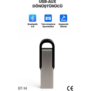 Via Home Araç Teyp Bluetooth Çevirici USB Dönüştürücü
