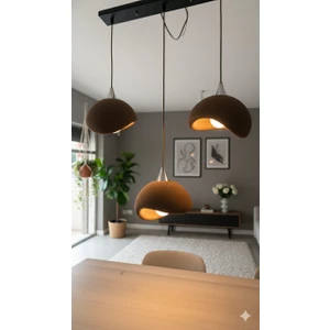 Tigea Accessories Beton Görünümlü 3D Pla Plastik Iskandinav Tarz Salon/cafe Sarkıt Avize