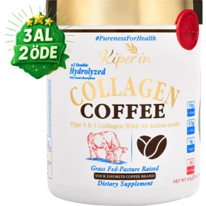 Coffee Collagen | Kahveli Çift Hidrolize %100 Saf ve Doğal Toz Kolajen Peptitler | 30 Günlük