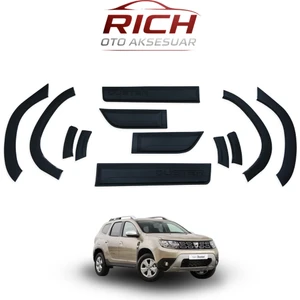 Rich Otomotiv Otomotiv Dacia Duster 2018+ 12 Parça Dodik Seti – Abs Çamurluk & Kapı Koruma