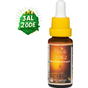 D3K2 | Vitamin D3 (1000 Iu) & K2 (25MCG) | Kaliteli Içerik | Pureness For Health Ilkesi | 365 Damla