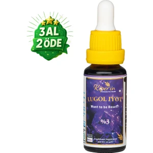 Lugol Iyot | %3 Iyot & %6 Potasyum Iyodür | Kaliteli Içerik | Pureness For Health Ilkesi | 365 Damla