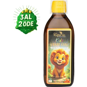 Kids Fish Oil | Çocuk Özel | Yüksek Balık Yağı: 1800, Omega 3:1206MG, EPA:180MG, DHA:900MG | 150ML