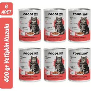Kuzu Etli Yetişkin Kedi Konservesi 400 gr x 6 Adet