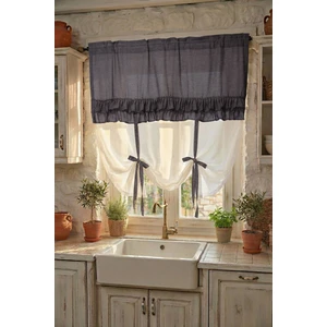Cotton Maison Country Style Potlu Perde Çift Fırfırlı