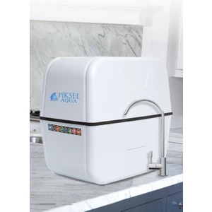 Piksel Aqua 12 Aşamalı Çelik Tanklı Su Arıtma Cihazı 12 Litre Sağlıklı Su ve NSF Sertifikası