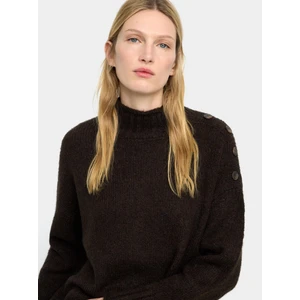 Düğme Detaylı Örme Kazak