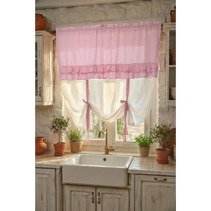 Cotton Maison Country Style Potlu Perde Çift Fırfırlı