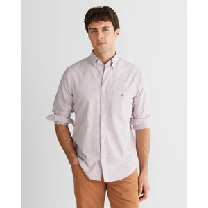 Erkek Bordo Regular Fit Düğmeli Gömlek 3000230.604