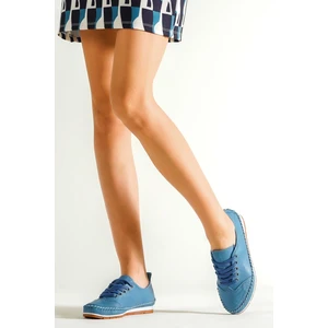 Hakiki Deri Günlük Kadın Babet Ayakkabı TRC116-0061