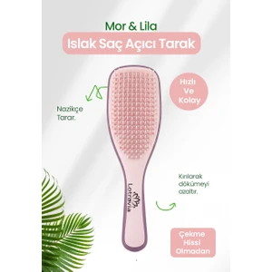 Islak Saç Açıcı Tarak Mor & Lila