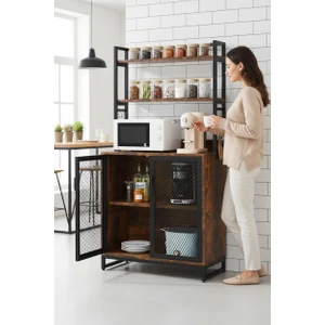 Tolia Home Tel Kapaklı Mutfak Banyo Düzenleyici Raf Kahve Köşesi Çok Amaçlı Raf