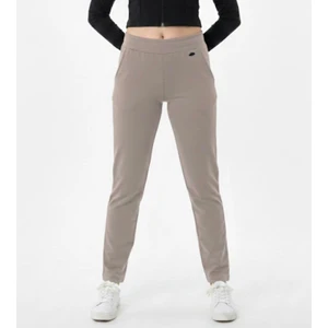 Kadın Bej 2 Iplik Eşofman Alt Cepli Klasik PAÇA-P376