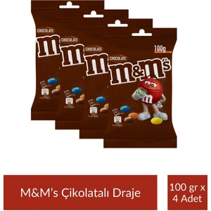 M&m's Çikolatalı Draje 100 gr x 4 Adet