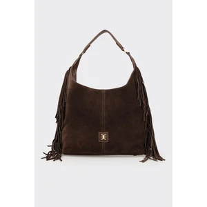 Kahve Deri Kadın Omuz Çantası