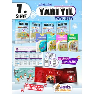 Meraklı Zihinler 1. Sınıf Gün Gün Yarıyıl Tatil Seti (Karnekılıfı Hediyeli)