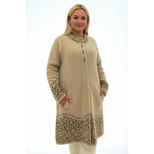 Triko Büyük Beden Angora Kadın Yumoş Çok Kalın Yüksek Kalite Anne Uzun Kışlık Siyah Hırka