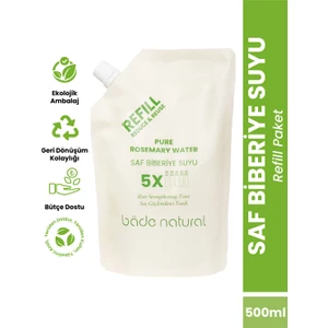 Bade Natural Biberiye Suyu Güçlendirıci Saç Toniği Refill Paket 500 ml