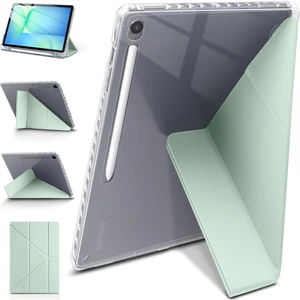 Kip GSM Samsung Galaxy Tab S10 Plus Uyumlu 12.4 Tablet Kılıfı Katlanır Standlı Kalem Bölmeli Slikon Kapak