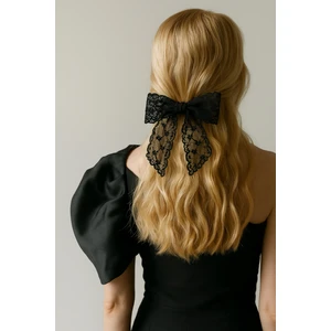 Katia & Bony Dantelli Fiyonk Otomat Toka Siyah