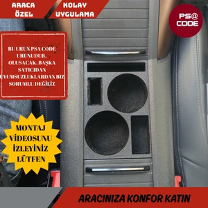 2019-2025 Model Rifter-Berlingo-Proace City-Doblo-Opel Combo Uyumlu Orta Konsol Bardaklık