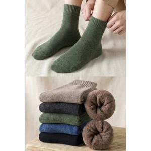 Unisex 5 Çift Kışlık Havlu Çorap