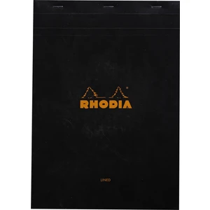 Basic Üstten Zımbalı Bloknot A4 Çizgili Siyah