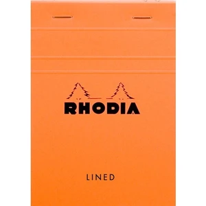 Basic Üstten Zımbalı Bloknot A6 Çizgili Turuncu