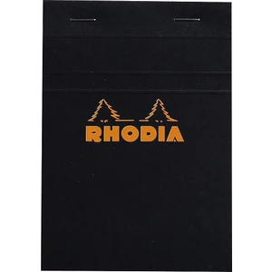 Basic Üstten Zımbalı Bloknot A6 Kareli Siyah