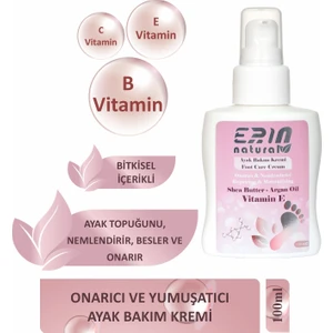 Erin Natural  Onarıcı Ve Yumuşatıcı Ayak Bakım Kremi 100 ml