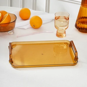 Claro Dikdörtgen Tepsi Amber 38 cm