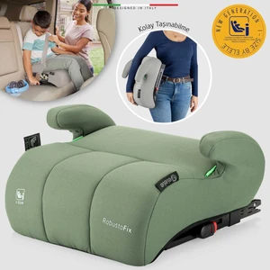 Robustofix I-Size Yükseltici Oto Koltuğu Isofix 125-150 cm 15-36 kg Yeşil