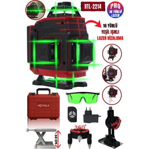 RTL-2214 Retools Bordo 16 Yönlü Lazer