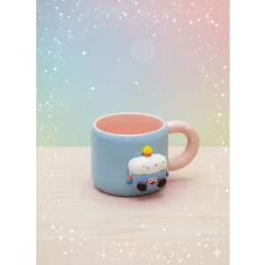 Mıknatıslı Mumlu Pasta Figürlü Seramik Kupa