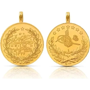 Tam Reşat Altın Görünümlü Kolye Ucu