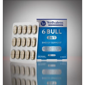 6Bull (L-Arjinin, Kore-Sibirya-Amerikan Ginseng) Erkeklere Özel Güç ve Performans Desteği 30 Tablet