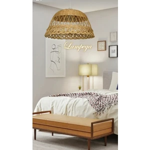 Rattan Bambu Hasır Avize